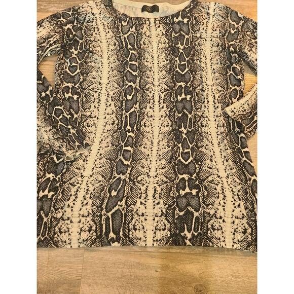 Cyrus medium women's snake print thin knit sweater - Picture 2 of 9